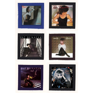 Pat Benatar - In The Heat Of The Night, Precious Time Album Cloth Patch or Magnet Set 